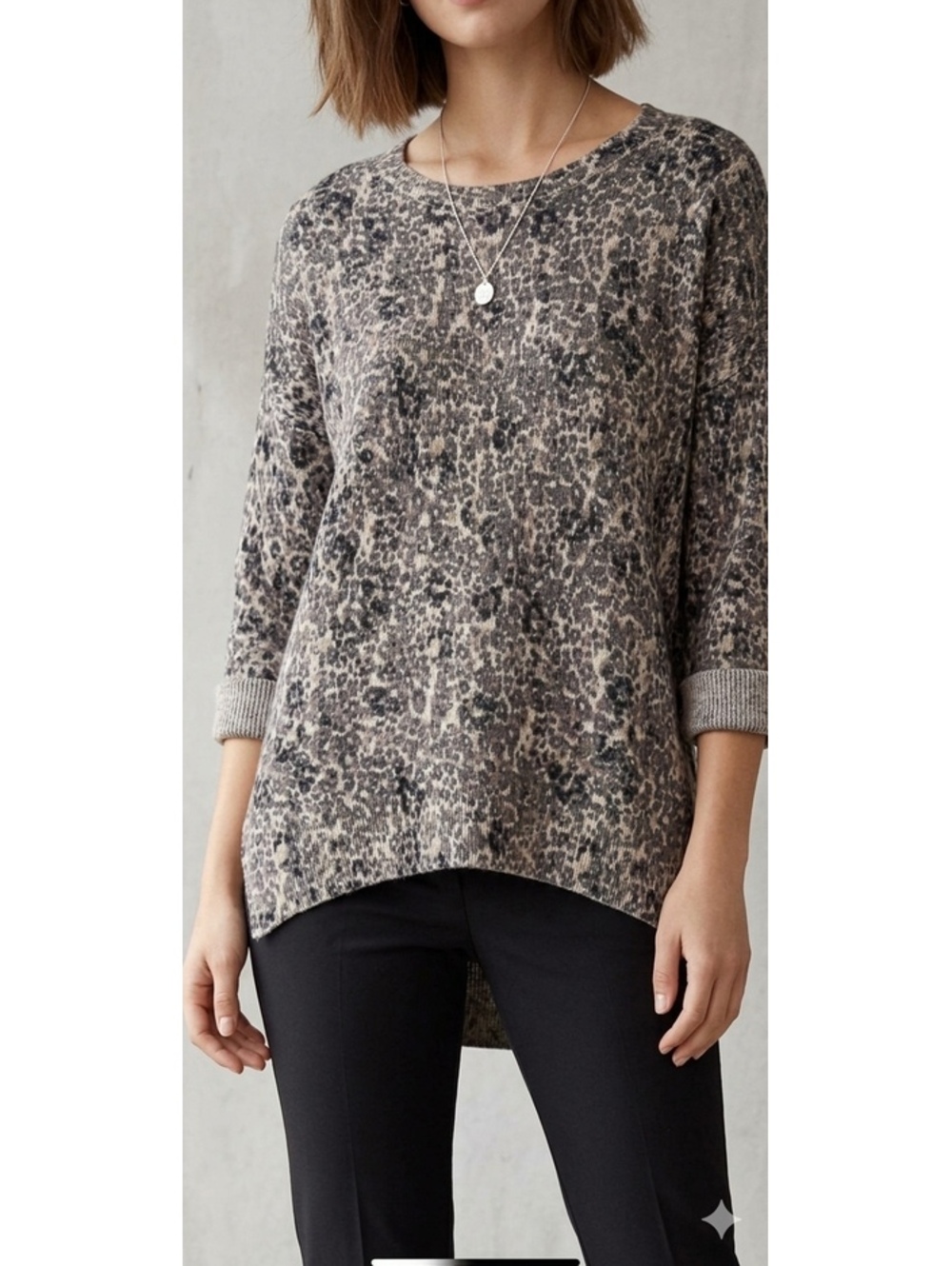 Wilfred Leopard Print Sweater Medium
